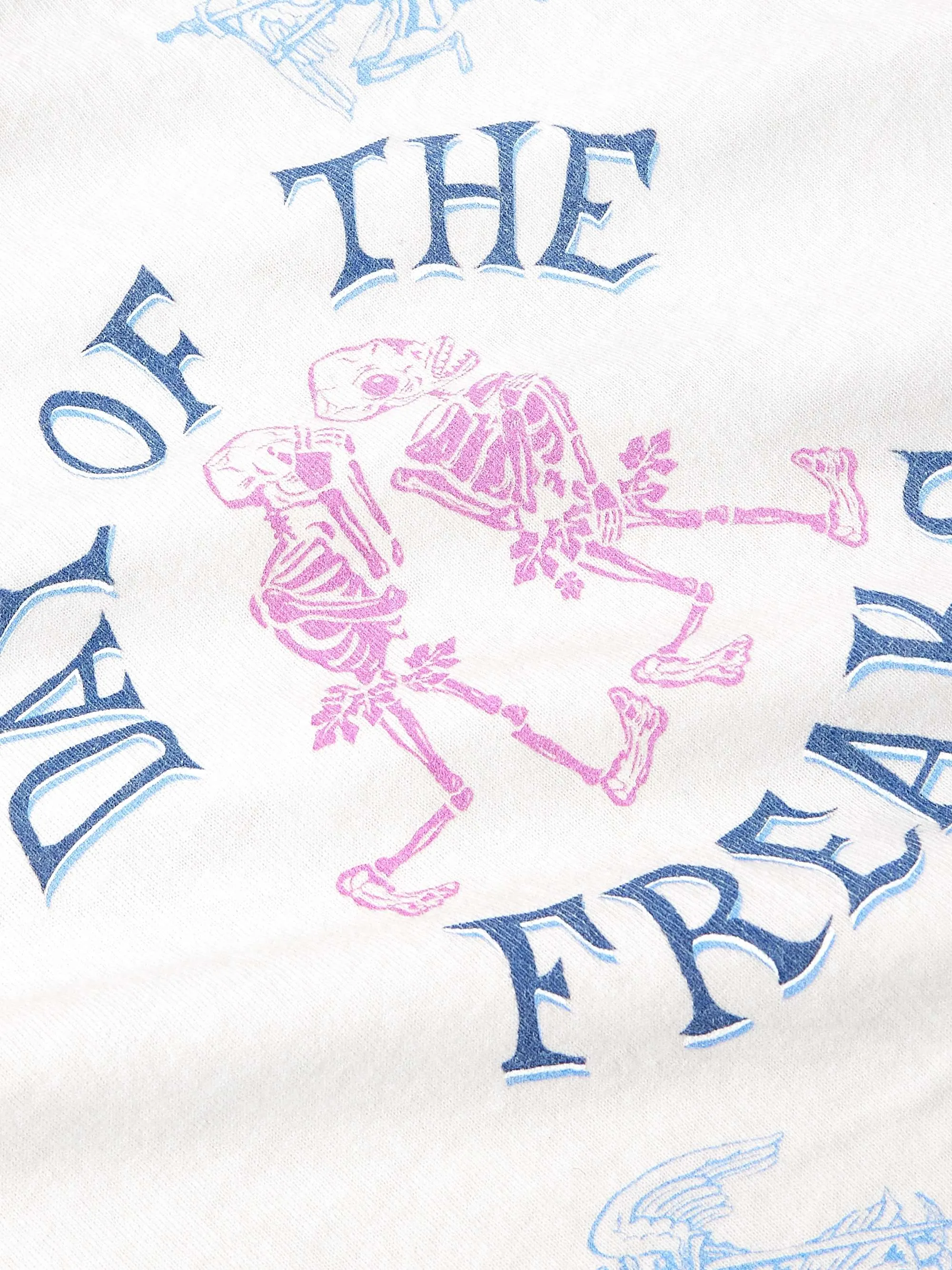 SAINT Mxxxxxx SS TEE/DAY OF THE FREAKS/WHT Monster Day/Monster Illustration Short Sleeve Off-White S-XL Same as the original version OE yarn cylinder without side seam fabric Top printing technology Zero difference restoration ZP Complete copy matching Main mark/wash mark/cherub mark complete